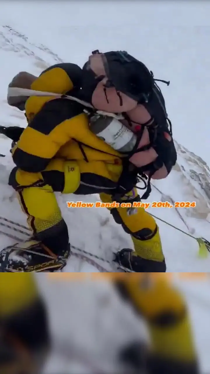 فیلم هیجان انگیز صف طولانی در قله اورست