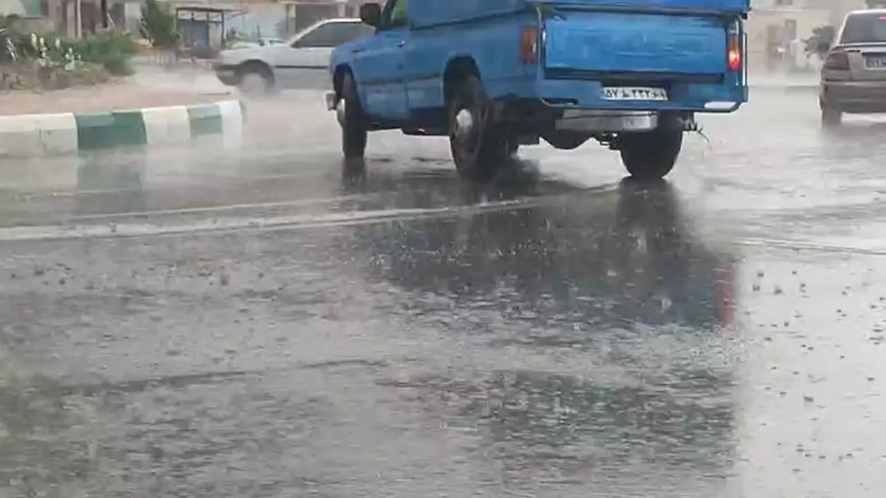 باران شدید در قزوین
