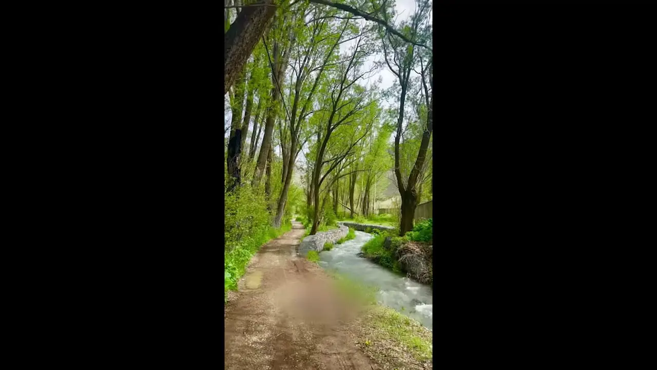 طبیعت روستای شهرستانک در جاده چلوس  