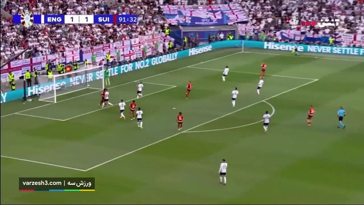خلاصه بازی انگلیس 1(5) - سوئیس 1(3) / ساکا ساوگیت را نجات داد