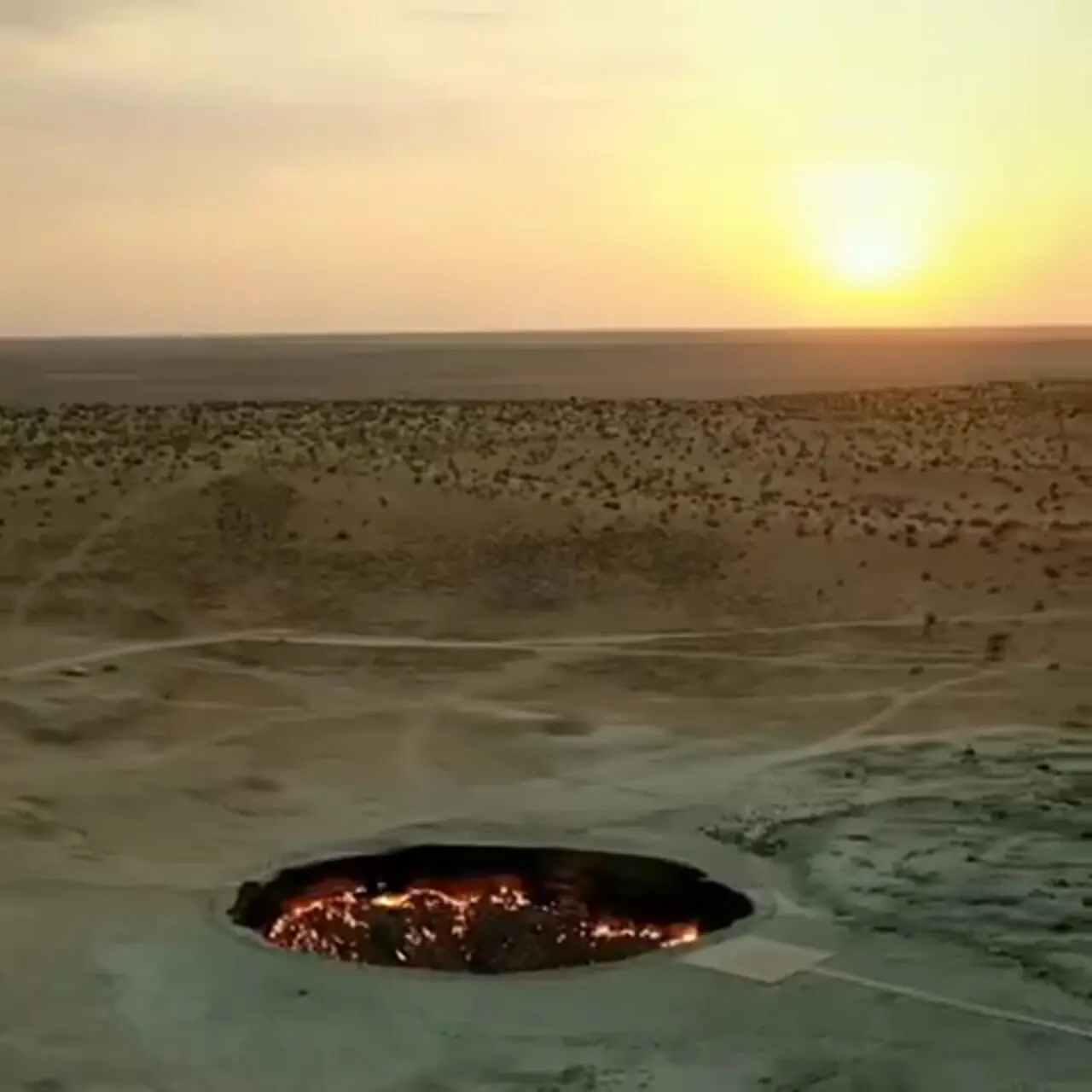 فیلمی جذاب از دروازۀ جهنم در ترکمنستان