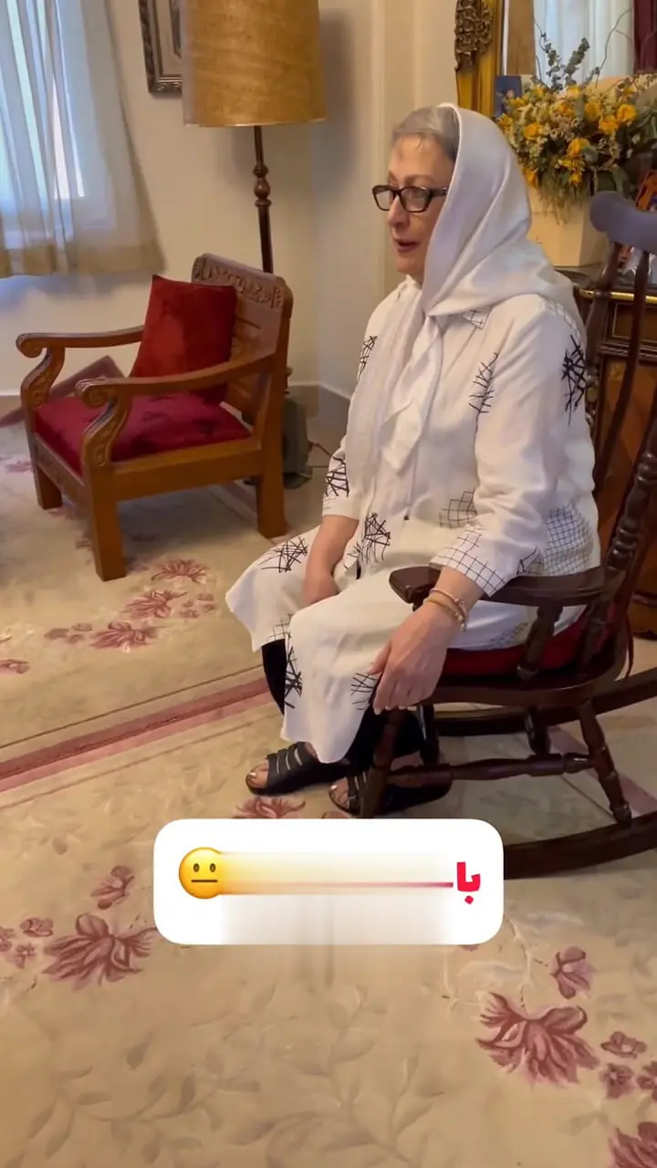 فیلم و عکس ها / نگاهی به چیدمان خانه شیک و اصیل مریم امیرجلالی با رنگ و بوی ایران قدیم/ از پرده های سرتاسری تا دکوری عتیقه 