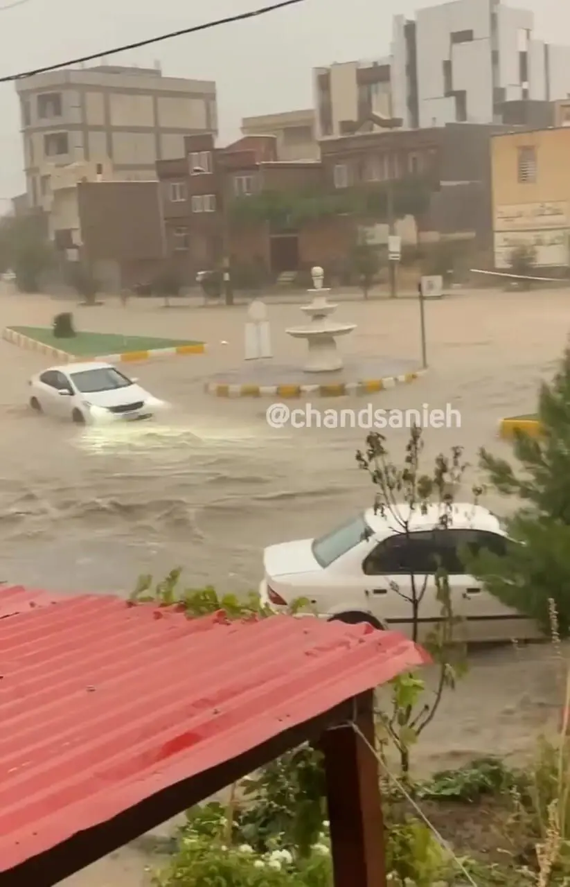  فیلم وحشتناک از سیل امروز  در ماکو آذربایجان‌غربی 