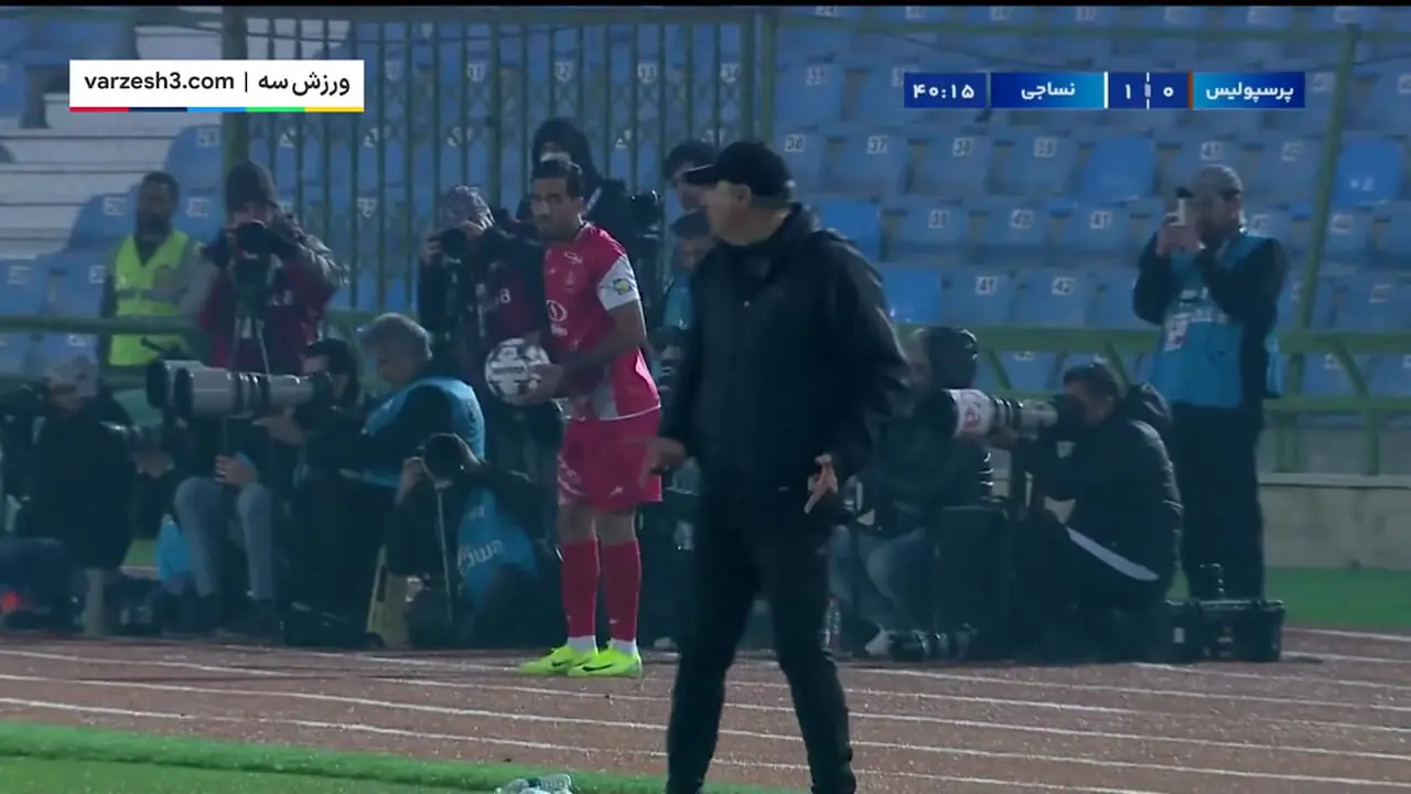 خلاصه بازی پرسپولیس 0 - نساجی مازندران 1