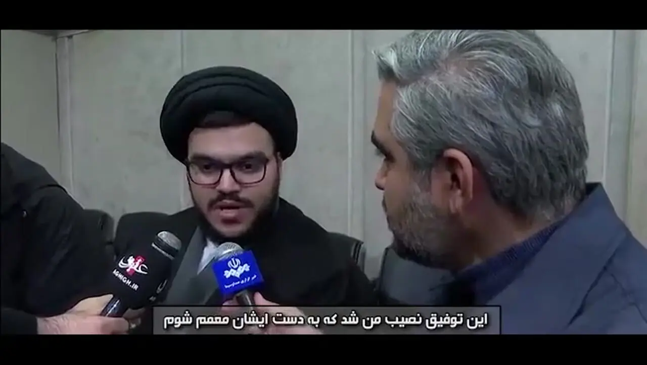 انگشتر رهبر معظم انقلاب، هدیه ماندگار برای پسر شهید سیدحسن نصرالله + فیلم