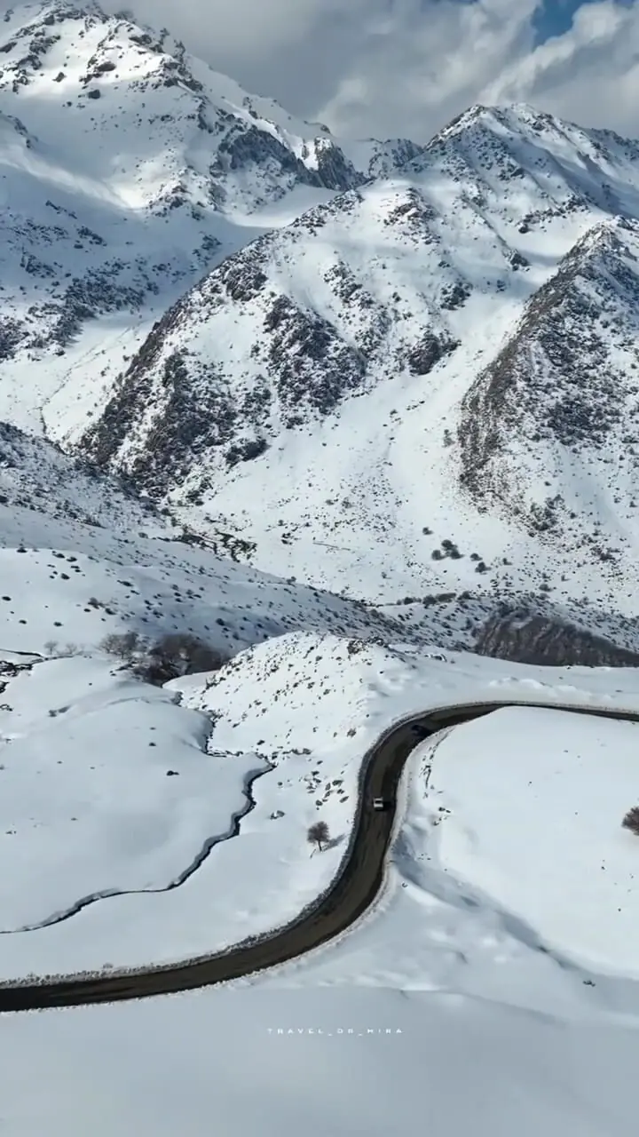 فیلم طبیعت زمستانی گردنه ژالانه