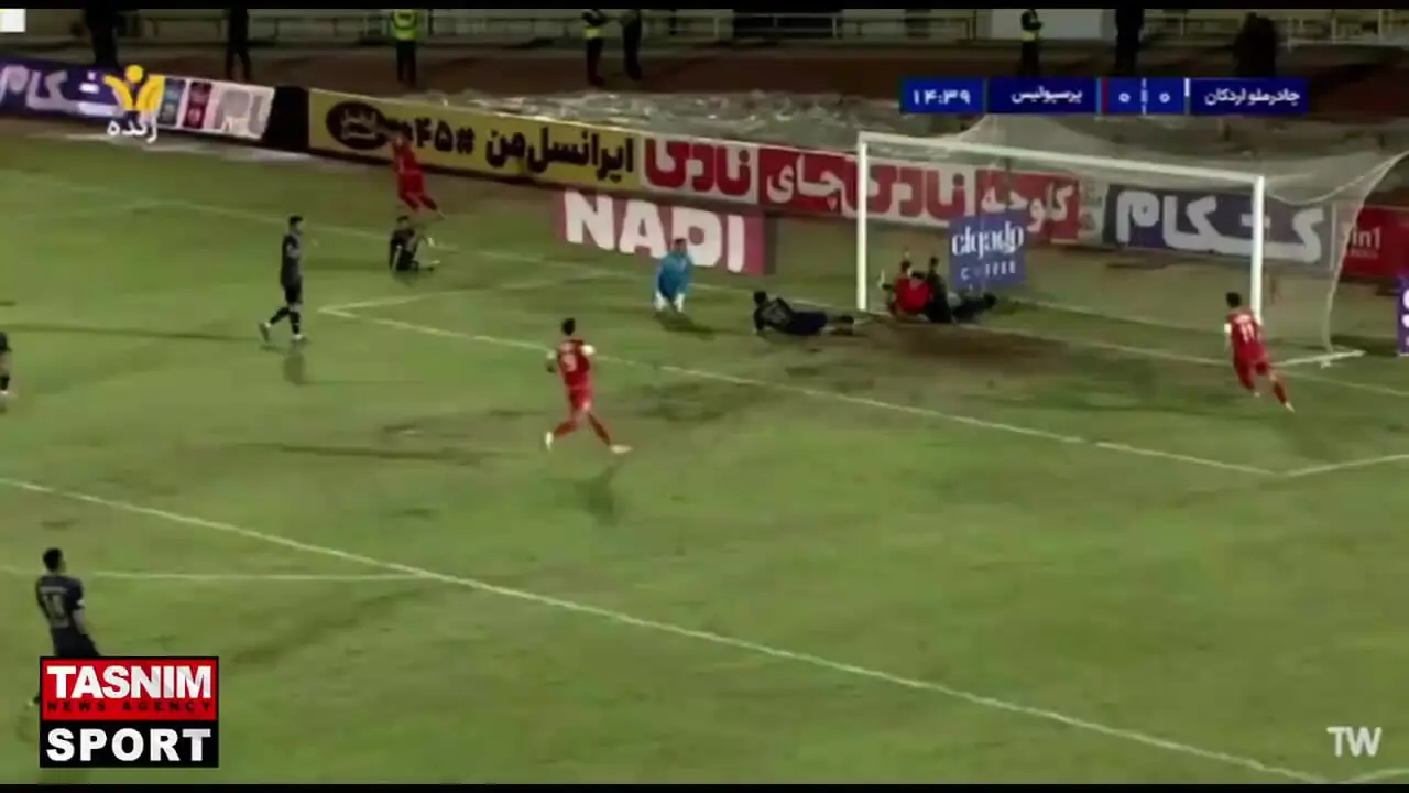 فیلم گل اول پرسپولیس به چادرملو توسط سردار دورسون