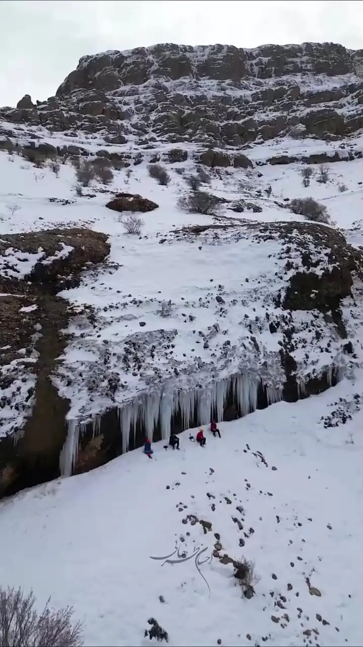 فیلم زیبایی‌های آبشارهای یخی لرستان