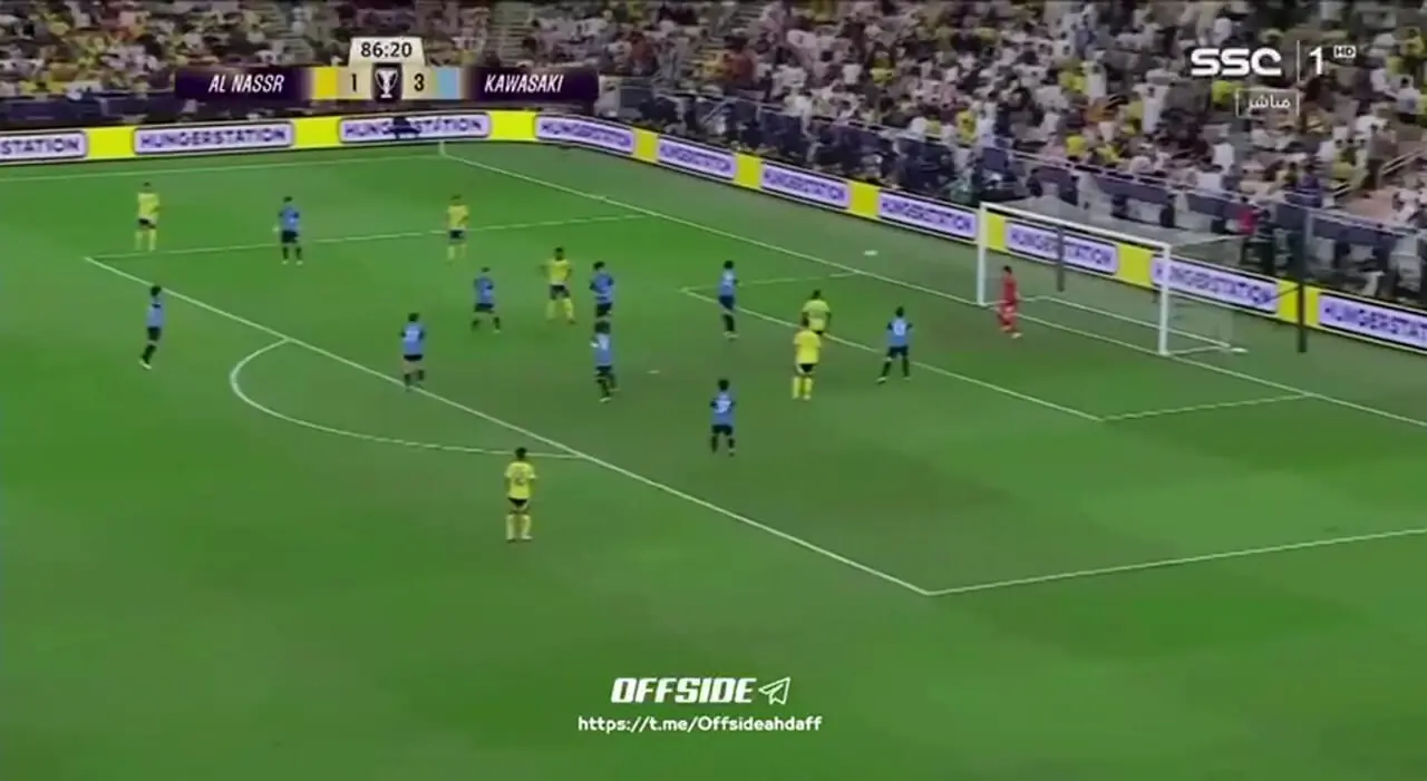  گل دوم النصر توسط ایمن یحیی در دقیقه 87 / النصر 2- کاوازاکی 3 / نیمه نهایی لیگ_نخبگان 2025 