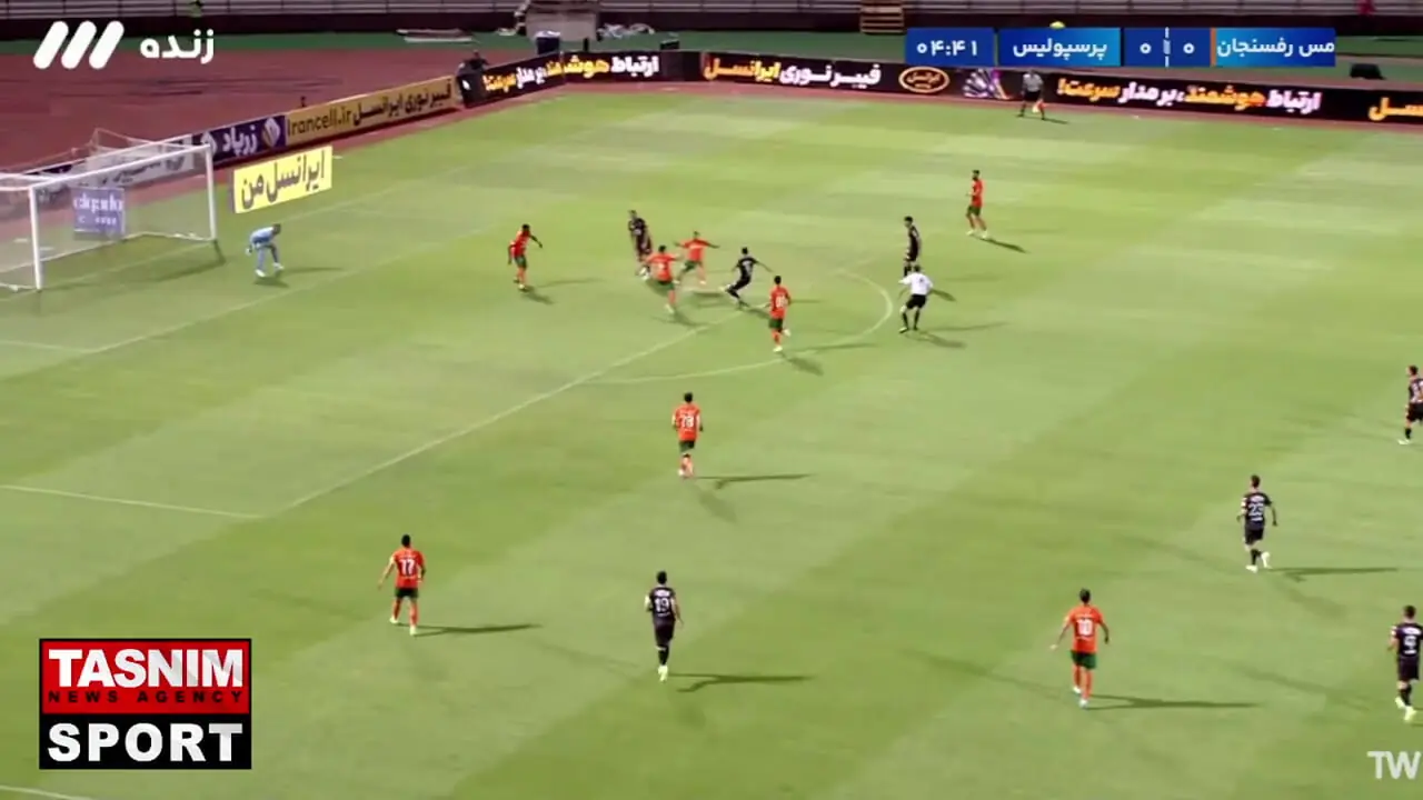 گل اول پرسپولیس به مس رفسنجان