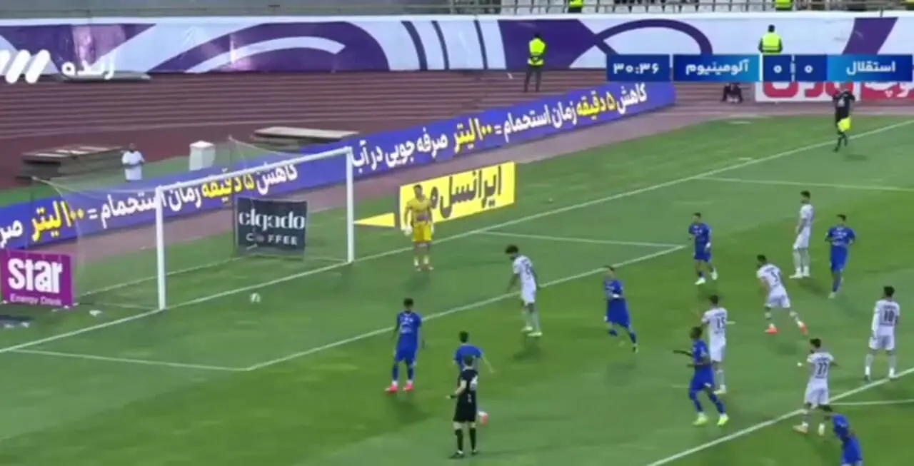 گل اول استقلال به آلومینیوم؛ زننده گل رامین رضاییان