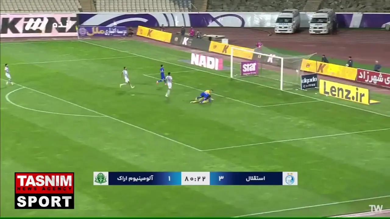 گل چهارم استقلال به آلومینیوم توسط جوئل کوجو 