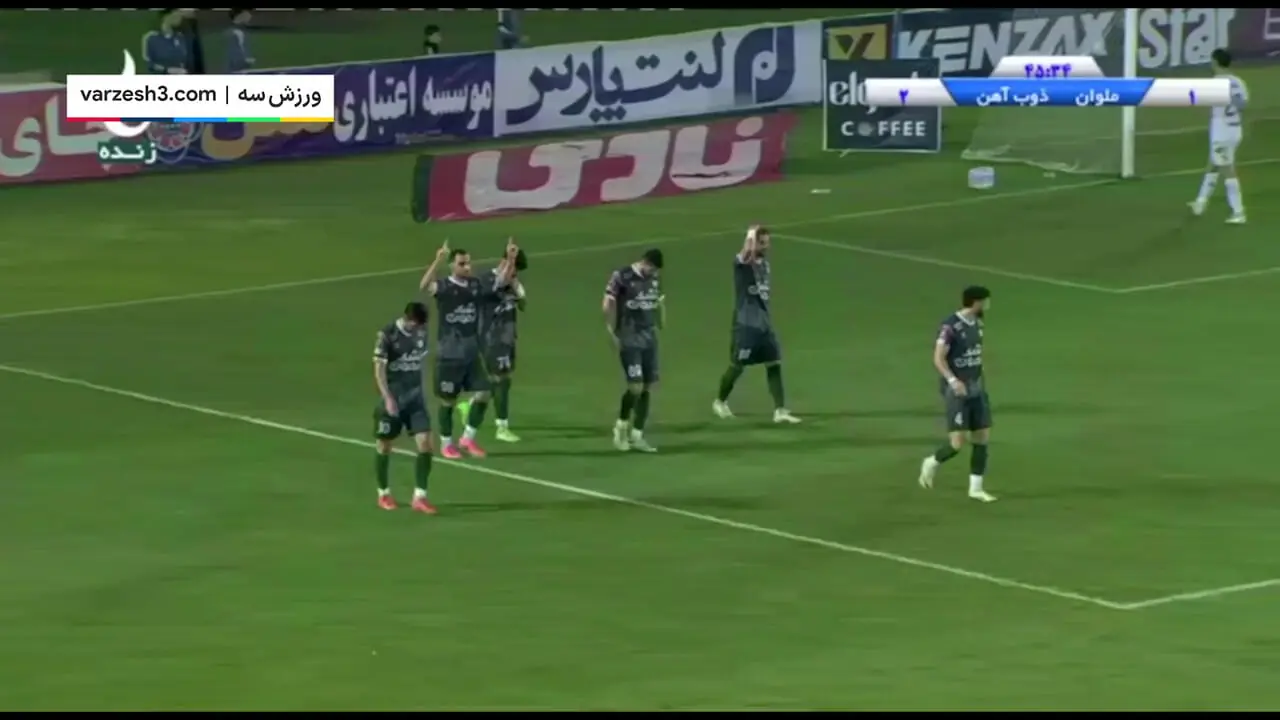 خلاصه بازی ملوان 3 - ذوب آهن 3