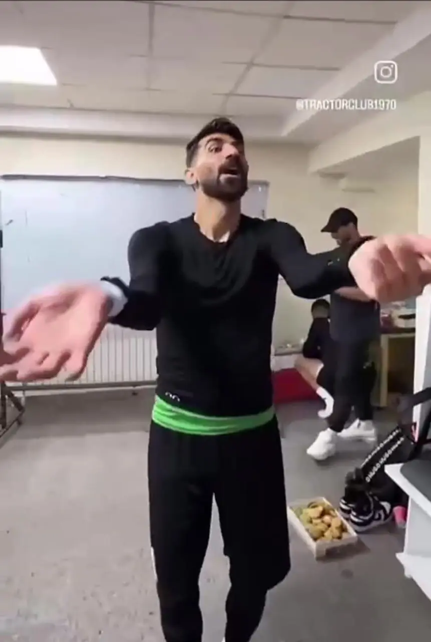 فیلم رقص علیرضا بیرانوند بعد از قهرمانی تراکتور!