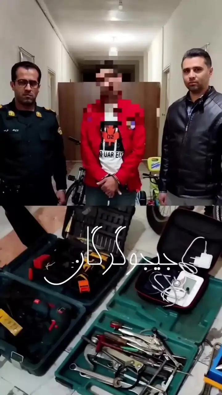 فیلم / دستگیری سارق سابقه‌دار خودرو و انباری‌ها هنگام سرقت !