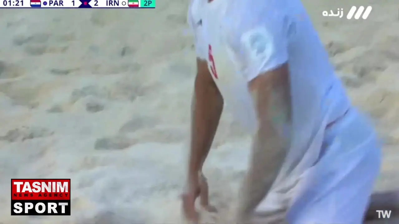گل سوم تیم ملی فوتبال ساحلی ایران به پاراگوئه / ایران 3 - 1 پاراگوئه