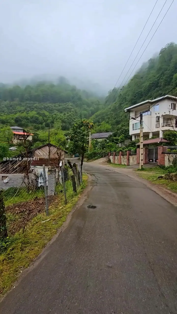 حال و هوای بارونی روستای طالش سرا