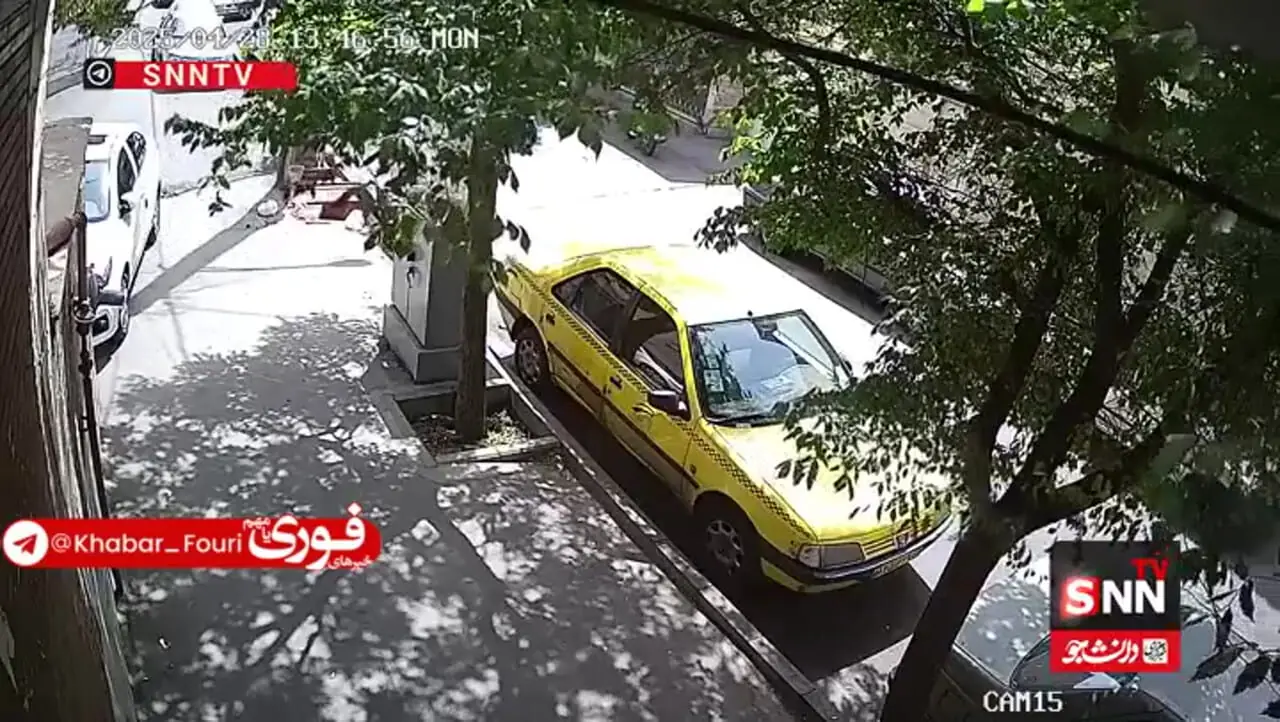 فیلم لحظه حمله زورگیران موتورسوار به یک دانشجو !