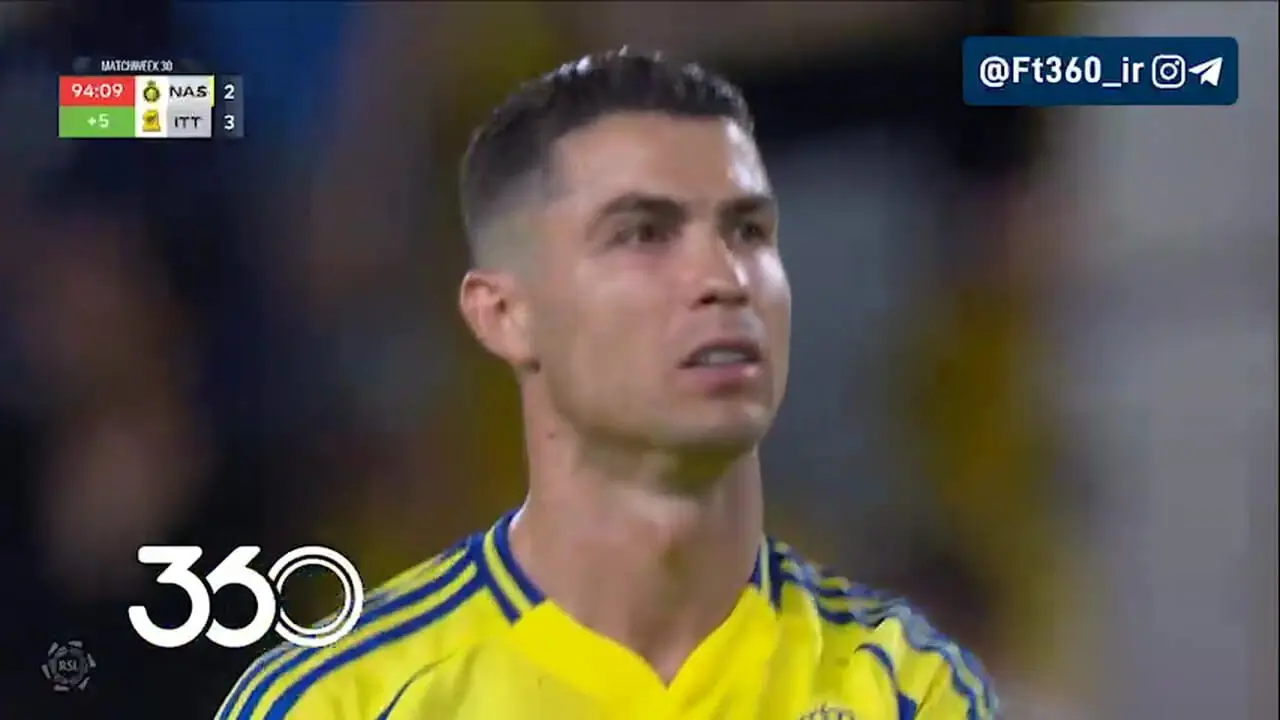 النصر 2- الاتحاد 3 / حسام عوار دقیقه 4+90 
