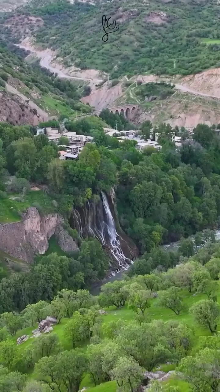 فیلم زیبایی آبشار بیشه در دل زاگرس