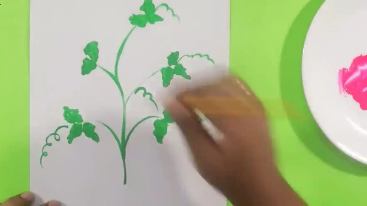 نقاشی کودکانه/درخت انگور بکشیم + فیلم
