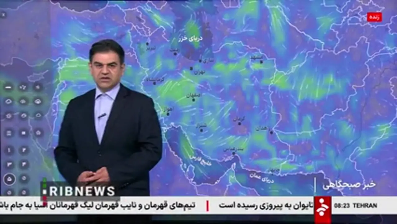 بارش پراکنده و وزش باد در شمال و شرق کشور