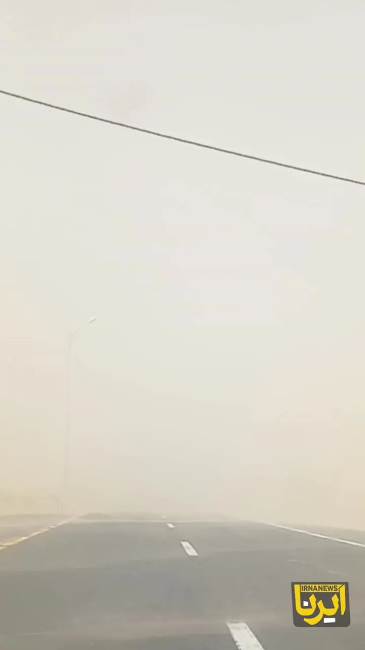توفان شن در شهرستان فهرج