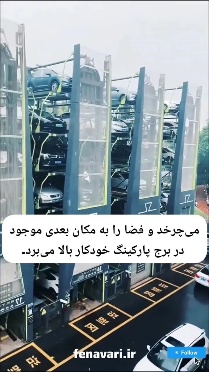 سیستم پارکینگ چرخشی عمودی یک راهکار نوآورانه
