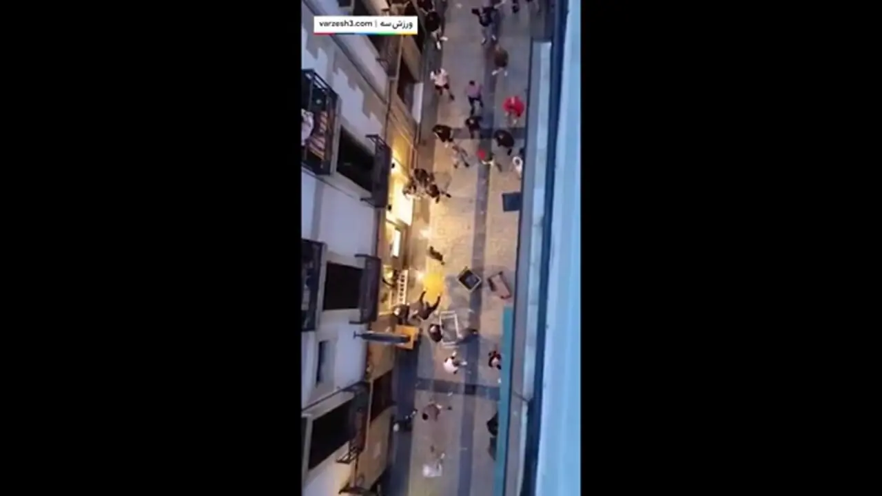 درگیری هواداران منچستریونایتد و تاتنهام در شهر بیلبائو