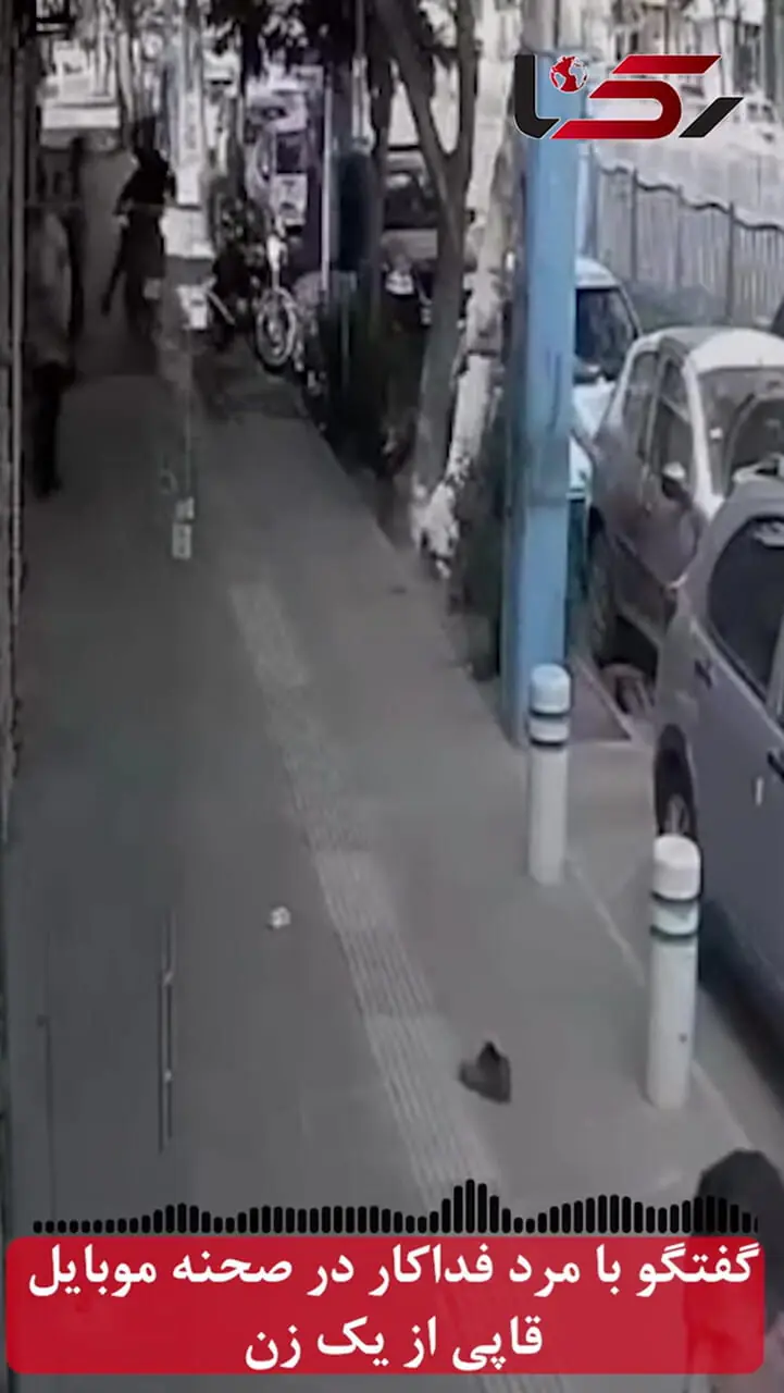فیلم صحنه شجاعت مرد فداکار در صحنه موبایل قاپی از زن مشهدی ! / چاقو را به شکمم فرو کردند + گفتگو 