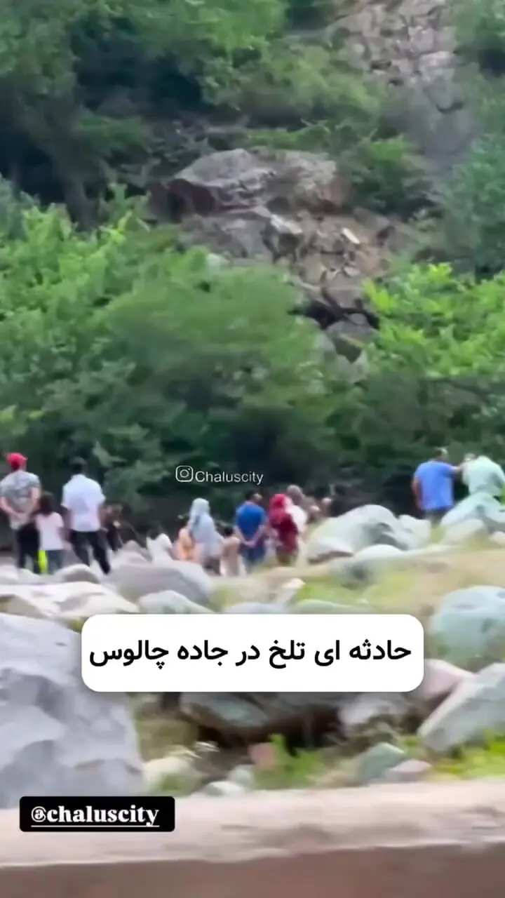 مرگ تلخ پدر جوان برای نجات فرزندانش در جاده چالوس / در رودخانه چالوس غرق شد