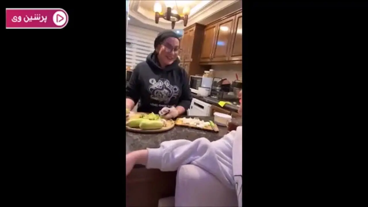 فیلم سبک و طراحی منحصر بفرد خانه زیبای لاله صبوری / حضور دختر زیبایش در خانه مادری !