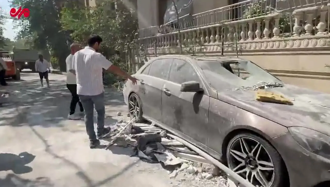 ساختمان‌های مورد هدف حمله موشکی رژیم صهیونیستی در محله اندرزگو