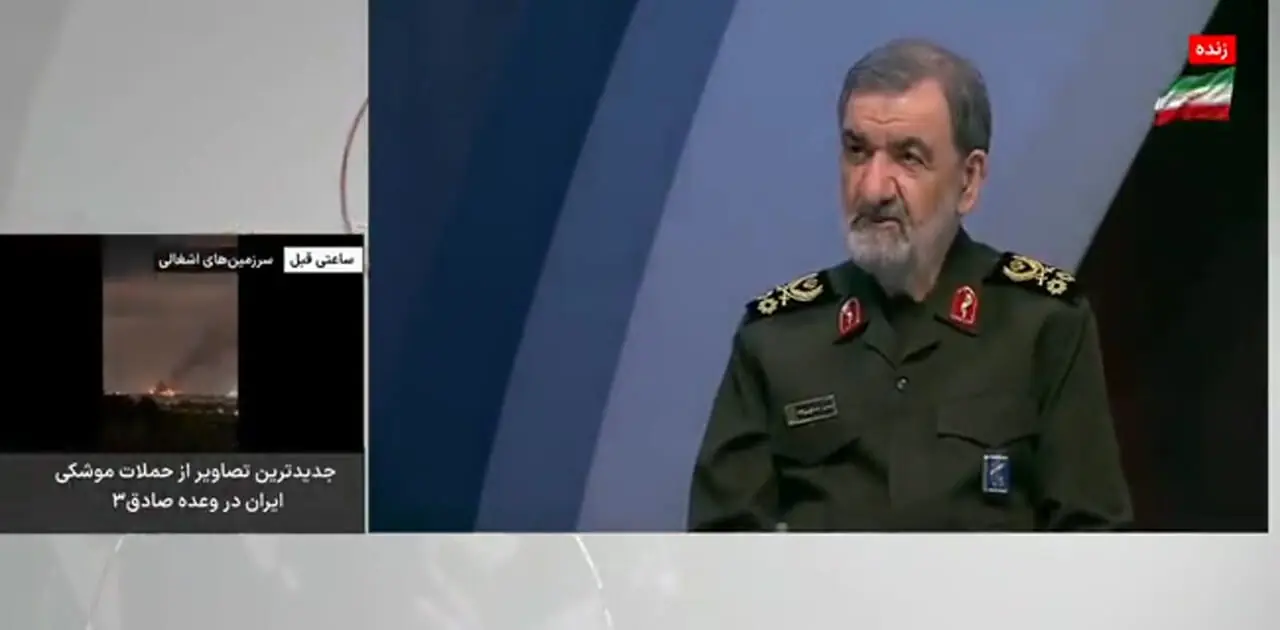 محسن رضایی: عمده حوادث دیروز و امروز مربوط به هواگردهایی بود که دشمن در برخی پشت بام ها تعبیه کرده بود + فیلم