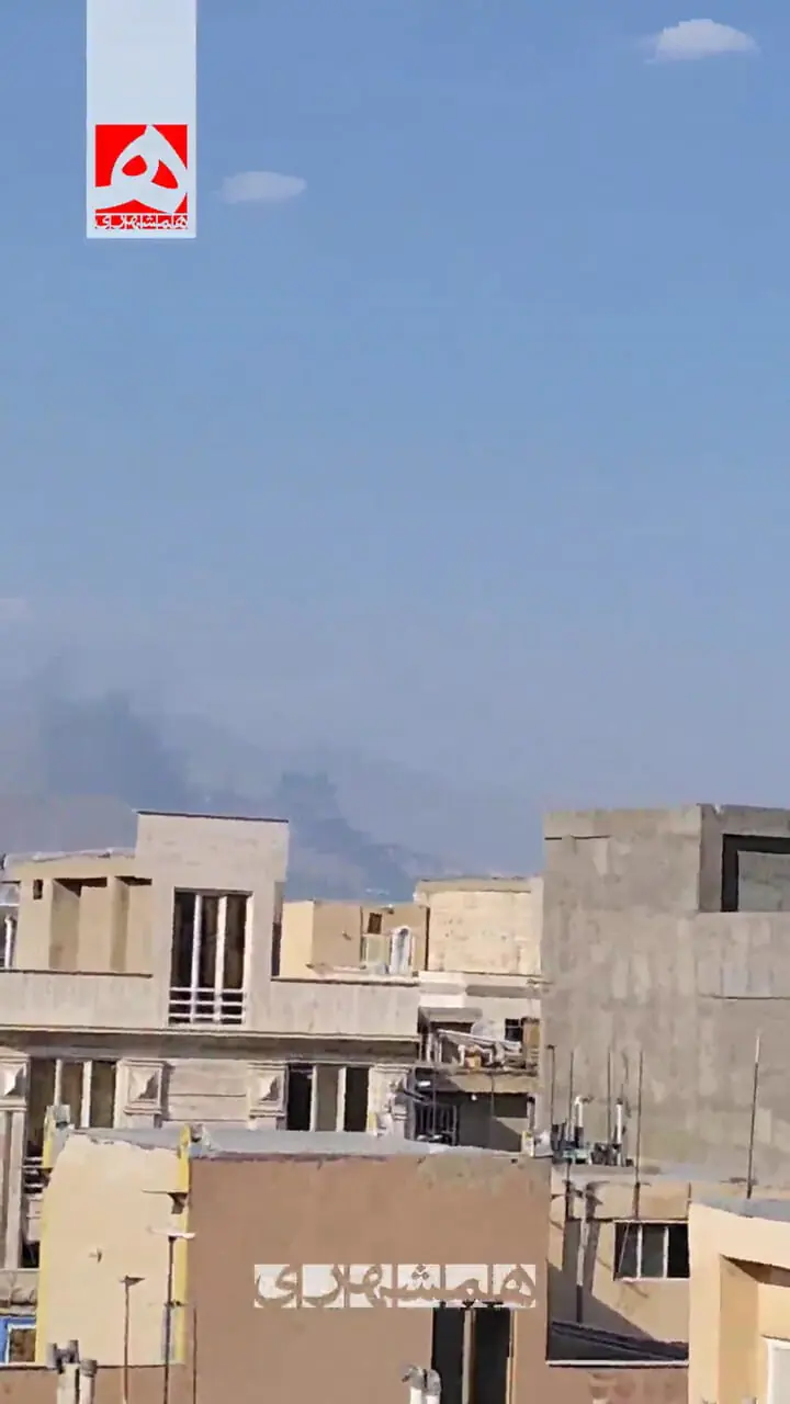 فیلم / هم اکنون انفجار در کوه های غرب تهران 