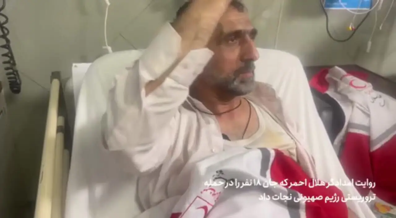 روایت امدادگر فداکاری که ١٨ نفر را از ساختمان مورد حمله اسرائیل نجات داد