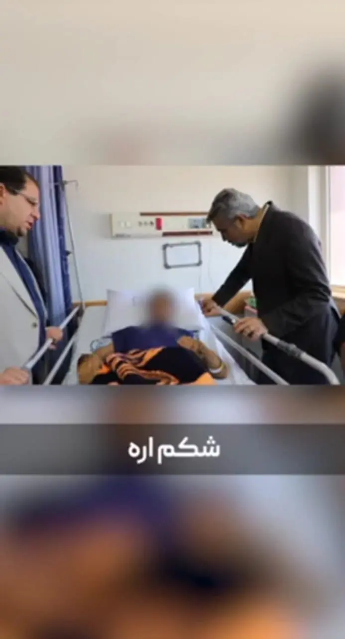 بازدید دبیر شورای اطلاع رسانی دولت از مجروحان حمله اسرائیل به ایران