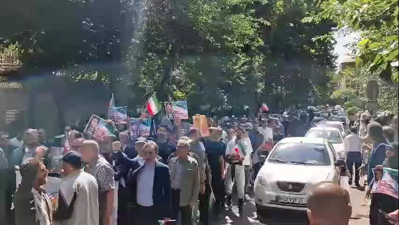 حضور جامعه ورزش ایران مقابل دفتر مرکزی سازمان ملل در تهران
