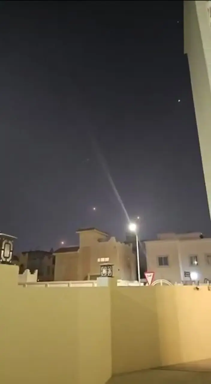 فیلم حمله موشکی ایران به پایگاه آمریکایی در عراق