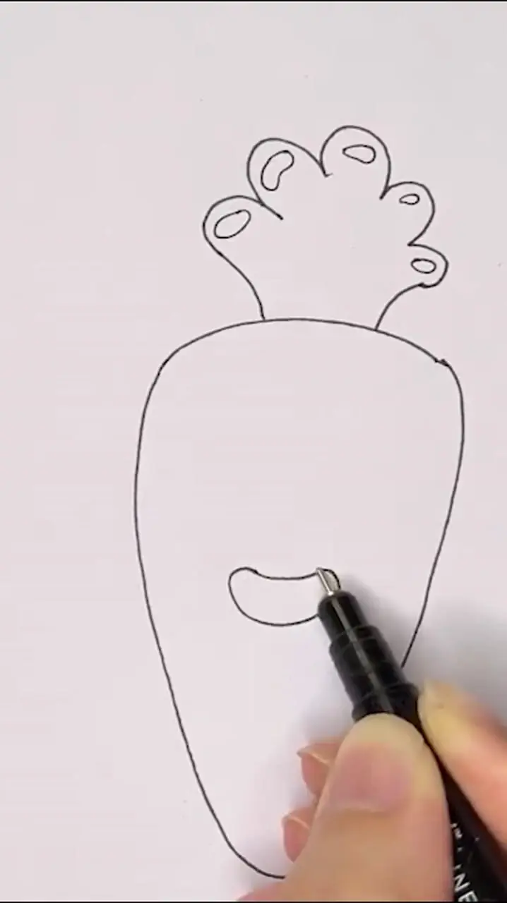 نقاشی کودکانه / هویج بکشیم + فیلم