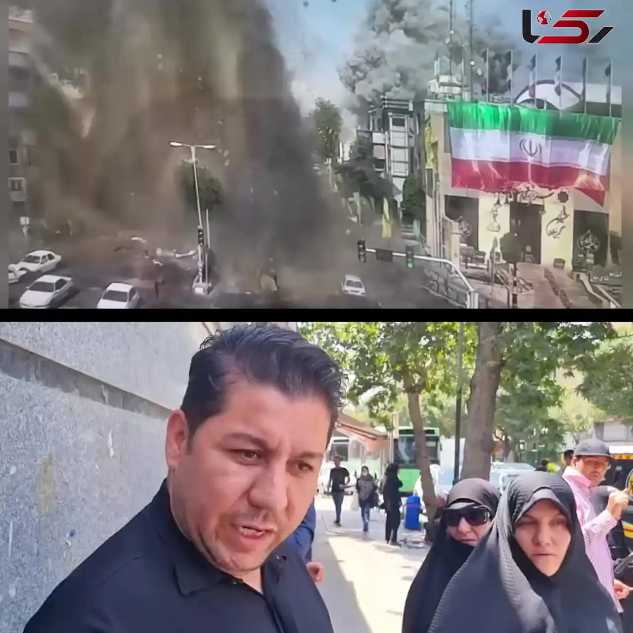 فیلم واقعی از اصابت موشک وسط مردم در میدان قدس تجریش + مشاهدات عینی یک شهروند شوکه تان می کند