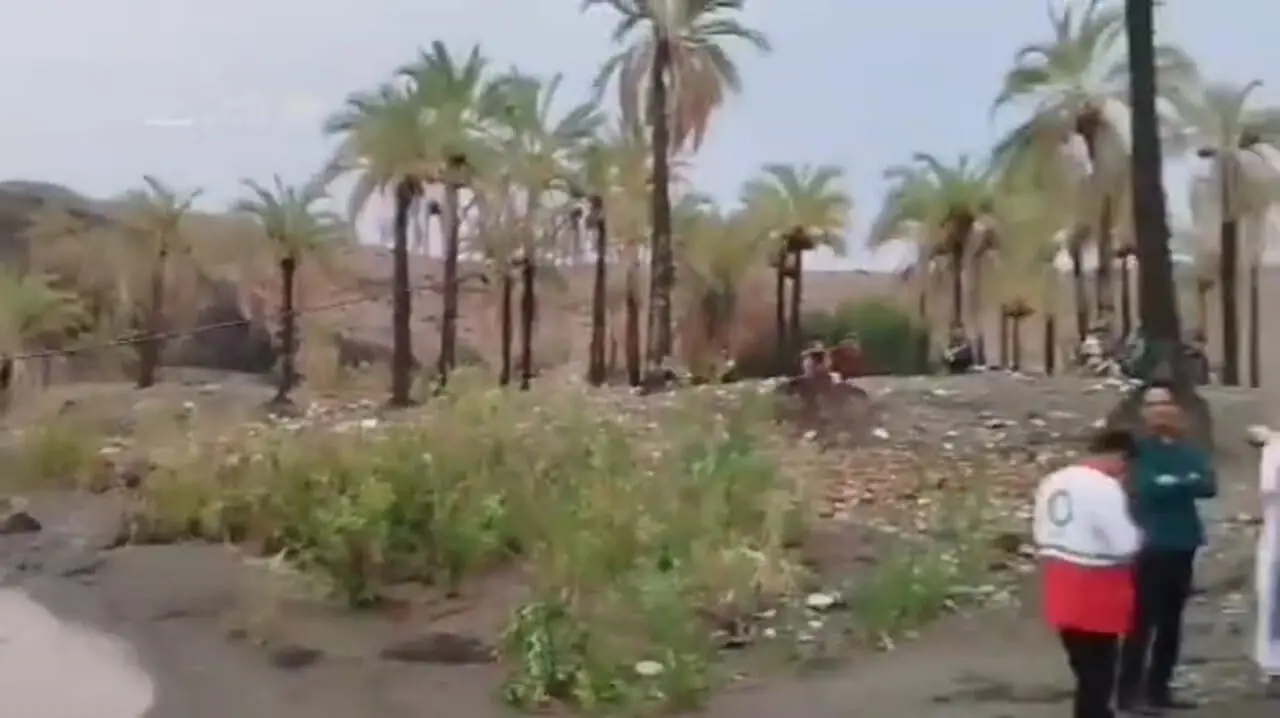 ببینید /  بارندگی شدید در قلعه‌گنج کرمان باعث طغیان رودخانه‌‌ها شد