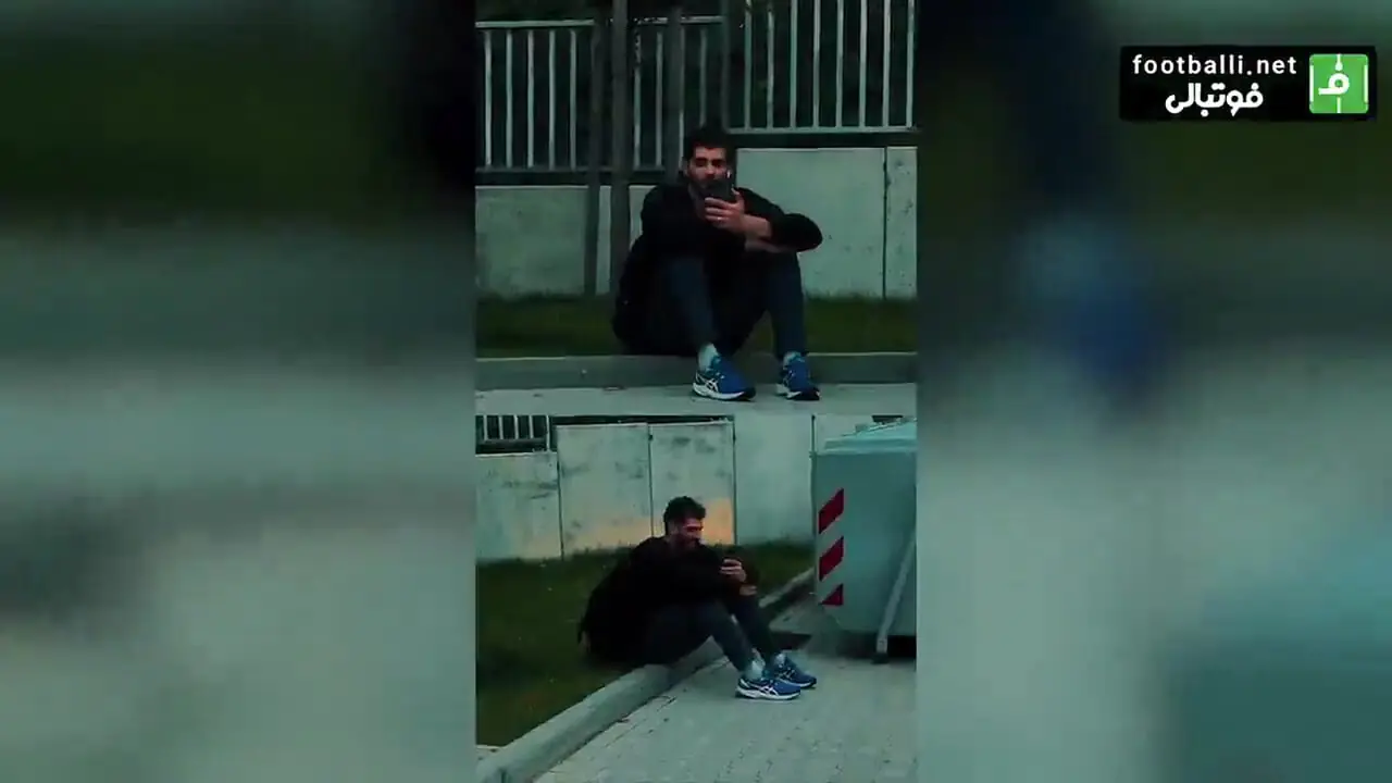 عاشقانه های امین اسماعیل نژاد ستاره والیبال و همسرش بعد از بازی!