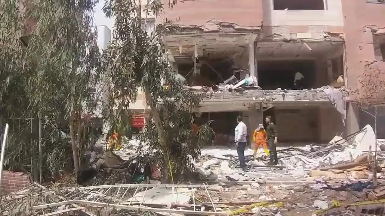 جدیدترین فیلم از محل حادثه انفجار در پردیسان قم