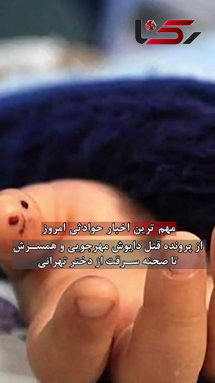 گزارش حوادث ۲۴ ساعت گذشته / از پرونده قتل داریوش مهرجویی تا حکم اعدام در ملأعام قاتل الهه حسین نژاد و بازسازی سرقت از دختری در سعادت‌آباد 