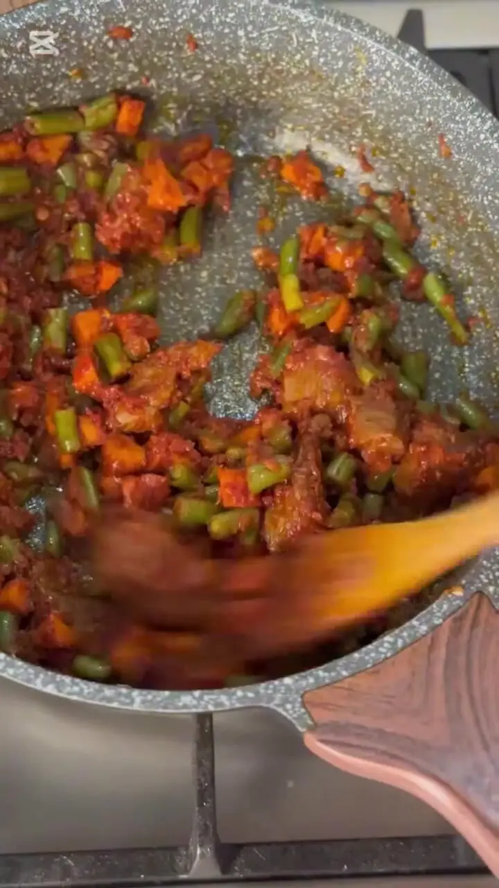 خوراک لوبیا سبز؛ طعمی از دل خانه + فیلم