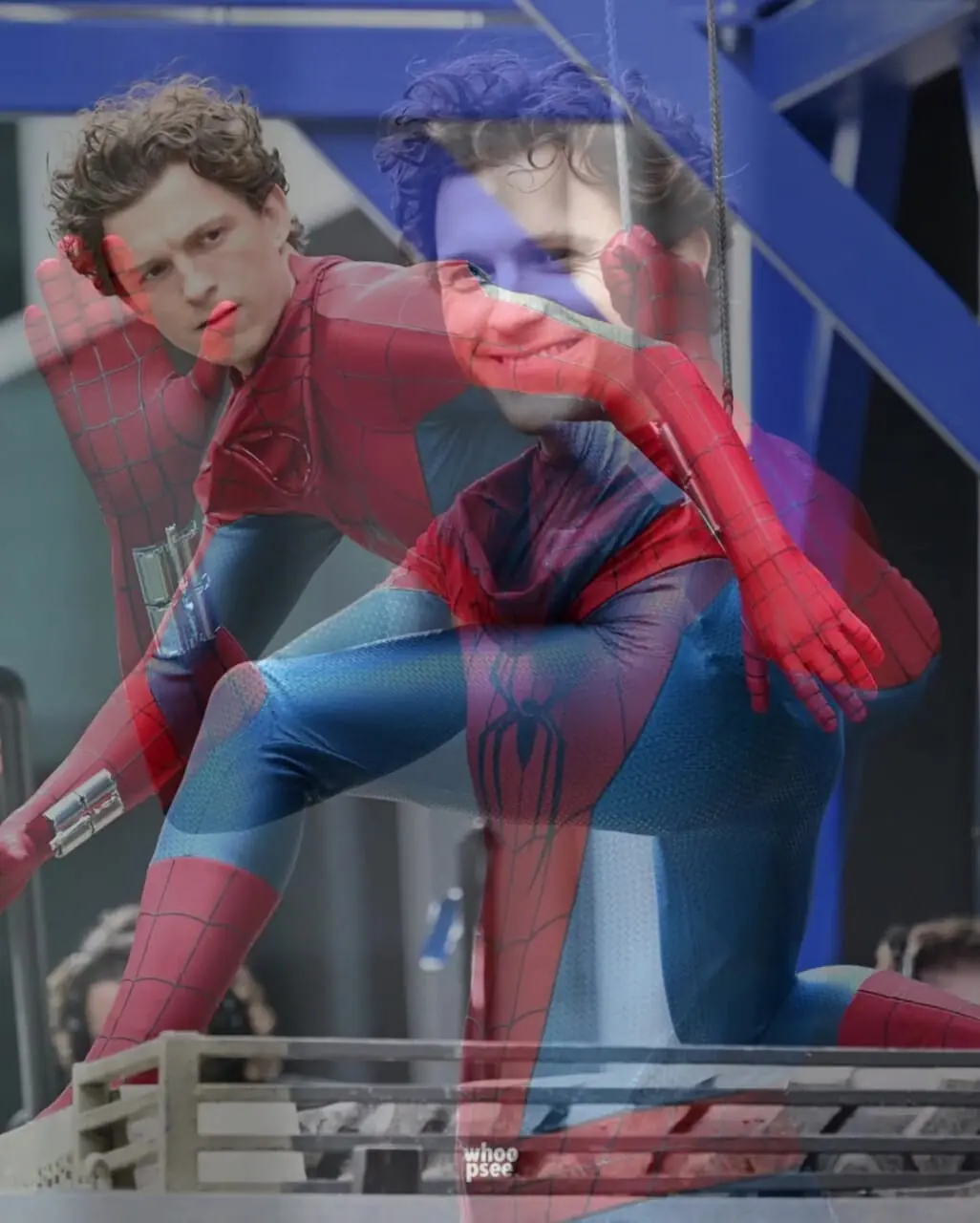 فیلم از تصاویر منتشر شده تام هالند در پشت صحنه‌ی فیلم «Spider-Man: Brand New Day»