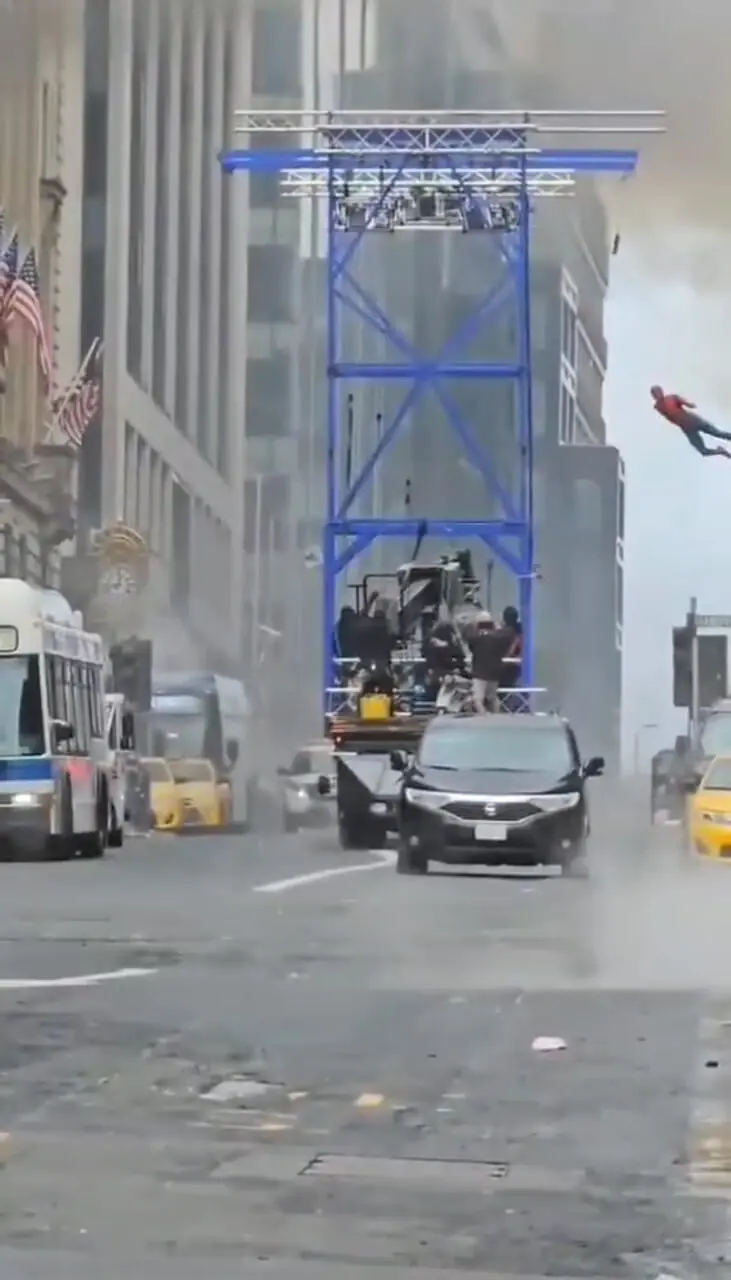 فیلم از پشت صحنه ساخت فیلم Spider-Man Brand New Day