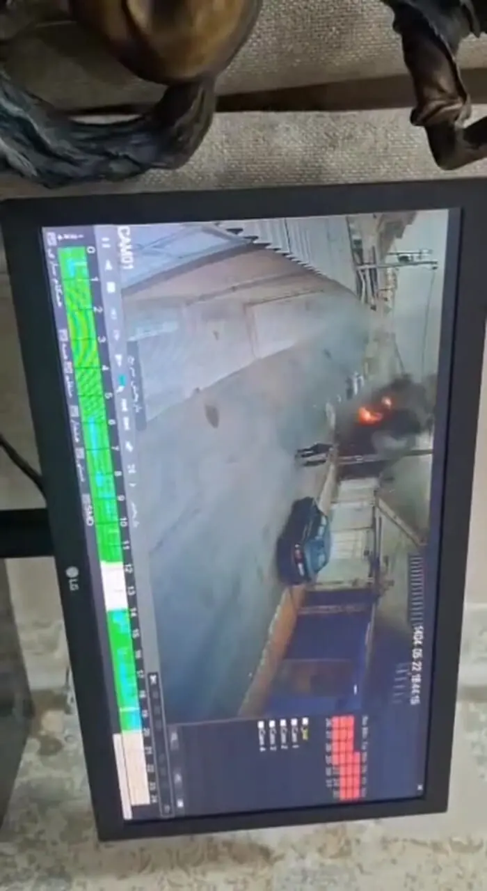 فیلم لحظه انفجار گاز در باهنر اهواز
