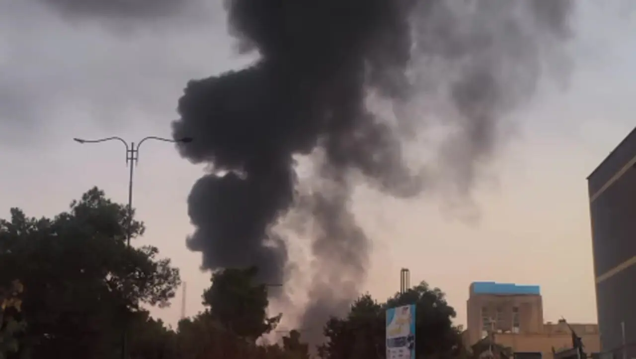 گزارشی از محل حادثه آتش‌سوزی در جنوب تهران